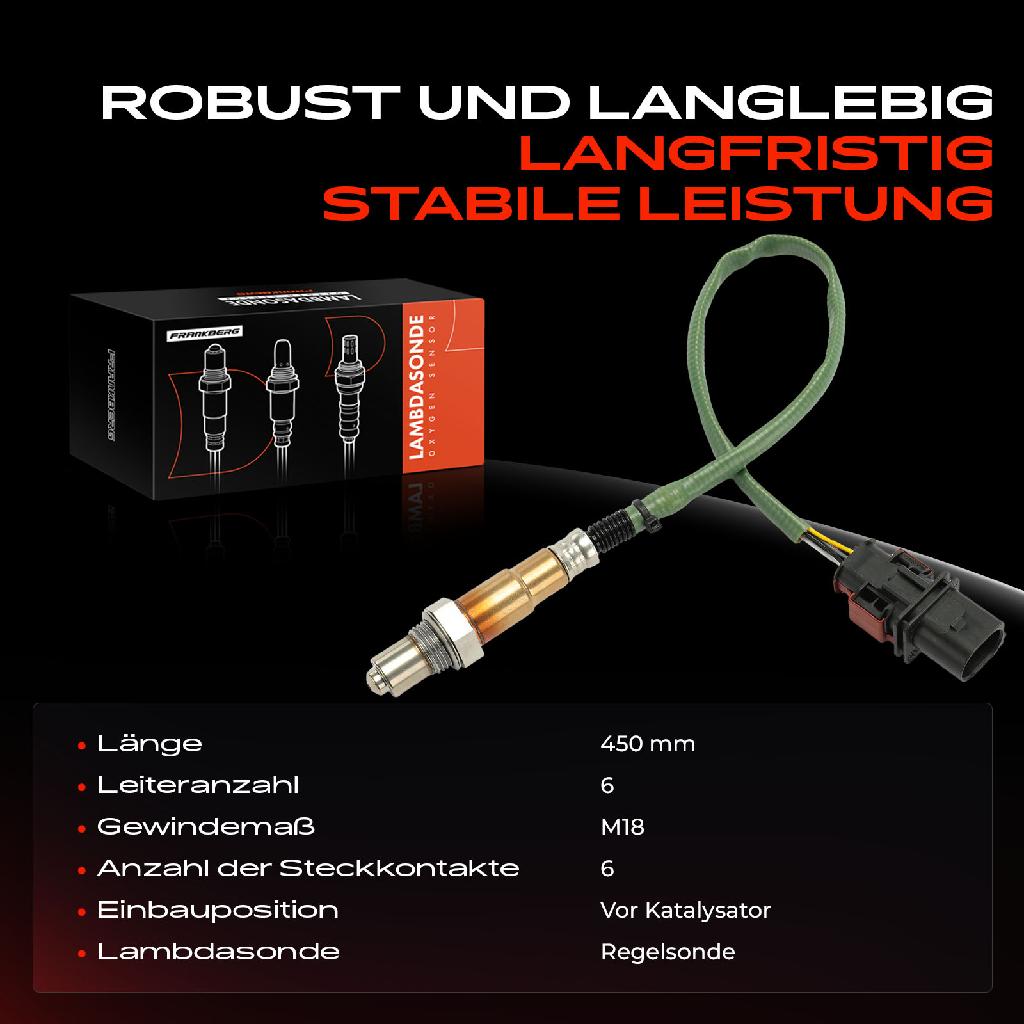 1x Lambdasonde Regelsonde Vor Katalysator für Ford C-Max 2 Focus 3 Grand C-MAX Kuga