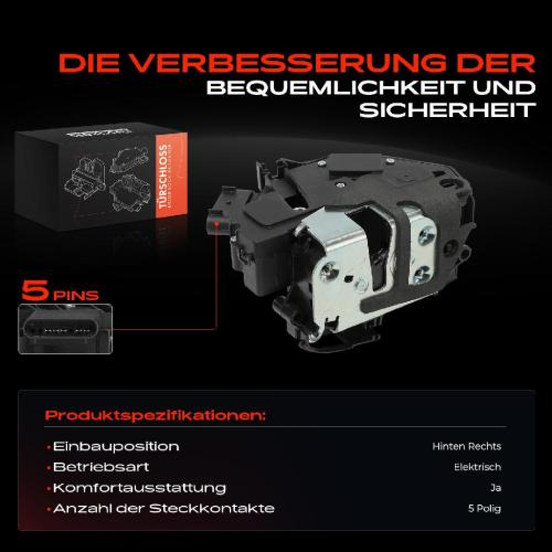 1x Türschloss Hinten Rechts für Volvo S60 II V60 I XC60 1.5L 1.6L 2.0L 2.4L 2.5L 3.0L 3.2L 2008-2018 Bild 1x Türschloss Hinten Rechts für Volvo S60 II V60 I XC60 1.5L 1.6L 2.0L 2.4L 2.5L 3.0L 3.2L 2008-2018