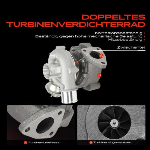 Frankberg 1x Abgasturbolader für Toyota Avensis Liftback Station Wagon Stufenheck Verso Previa RAV 4 II Bild Frankberg 1x Abgasturbolader für Toyota Avensis Liftback Station Wagon Stufenheck Verso Previa RAV 4 II