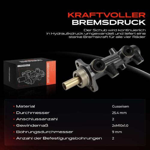 1x Hauptbremszylinder Bremszylinder für Mercedes-Benz G-Klasse W460 T1 602 601 611 Bild 1x Hauptbremszylinder Bremszylinder für Mercedes-Benz G-Klasse W460 T1 602 601 611