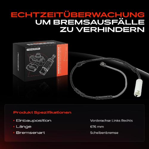 1x Warnkontakt Bremsbelagverschleiß Vorderachse für BMW X1 E84 sDrive 2010-2015 1.6L-2.0L Bild 1x Warnkontakt Bremsbelagverschleiß Vorderachse für BMW X1 E84 sDrive 2010-2015 1.6L-2.0L