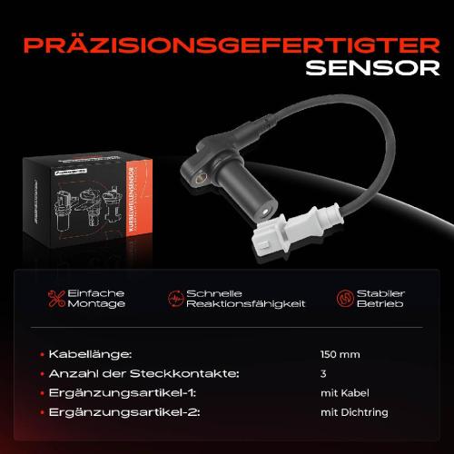 1x Kurbelwellensensor Impulsgeber für VW LT 28-35 28-46 II Transporter IV 2.5L Bild 1x Kurbelwellensensor Impulsgeber für VW LT 28-35 28-46 II Transporter IV 2.5L
