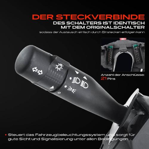 1x Kombischalter Lenkstockschalter für Ford FiestaIV Fiesta Puma Mazda121 III 1995-1998 Bild 1x Kombischalter Lenkstockschalter für Ford FiestaIV Fiesta Puma Mazda121 III 1995-1998