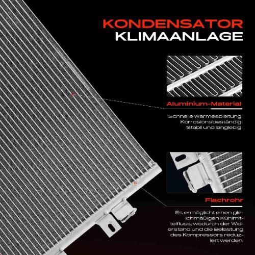 Frankberg 1x Kondensator Klimaanlage für Nissan Kubistar Renault Kangoo Dacia 1.4L 1.5L 1.9L Bild Frankberg 1x Kondensator Klimaanlage für Nissan Kubistar Renault Kangoo Dacia 1.4L 1.5L 1.9L