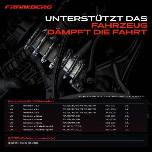 2x Fahrwerksfeder Vorderachse für VW Transporter V 7H 7J 2003-2015 Bild 2x Fahrwerksfeder Vorderachse für VW Transporter V 7H 7J 2003-2015