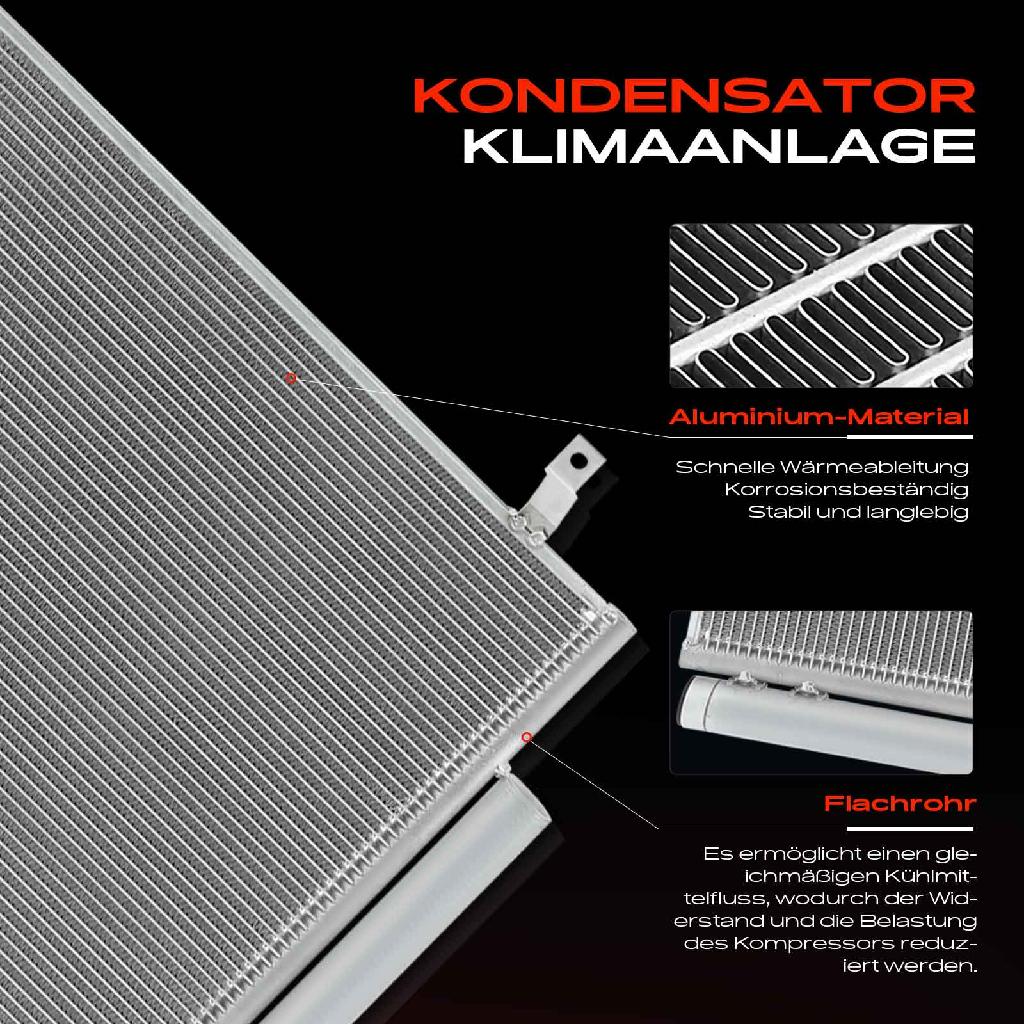 1x Kondensator Klimaanlage für Honda Accord VIII Kombi CU CW 2.2L 2008-2015