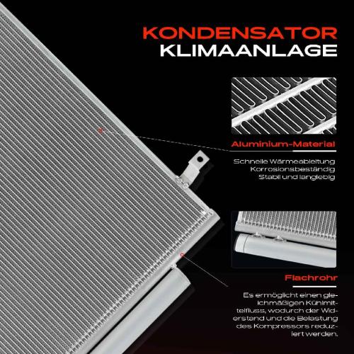1x Kondensator Klimaanlage für Honda Accord VIII Kombi CU CW 2.2L 2008-2015 Bild 1x Kondensator Klimaanlage für Honda Accord VIII Kombi CU CW 2.2L 2008-2015