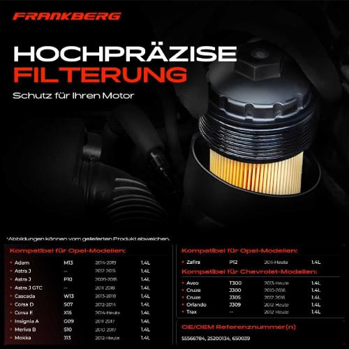 1x ÖlkühlerÖlfilter für Opel Adam Astra J Caravan GTC Cascada 1.4L Bild 1x ÖlkühlerÖlfilter für Opel Adam Astra J Caravan GTC Cascada 1.4L