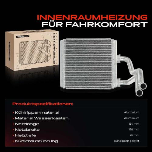 1x Wärmetauscher Innenraumheizung für Opel Agila (B) B H08 Suzuki Splash EX 1.0L-1.3L Bild 1x Wärmetauscher Innenraumheizung für Opel Agila (B) B H08 Suzuki Splash EX 1.0L-1.3L