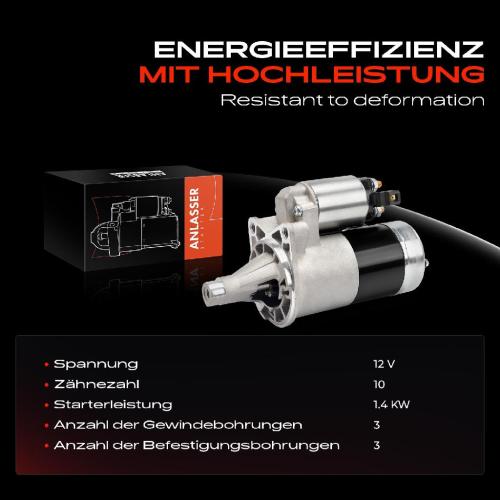 1x Anlasser Starter für Chrysler Cirrus Sebring Coupe Stratus Cabriolet Dodge 2.5L 1994-2001 Bild 1x Anlasser Starter für Chrysler Cirrus Sebring Coupe Stratus Cabriolet Dodge 2.5L 1994-2001