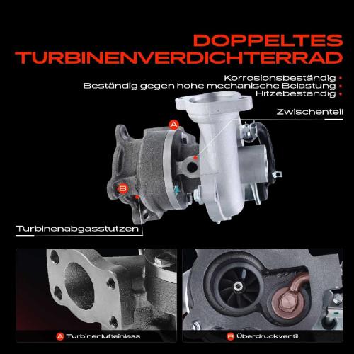 1x Abgasturbolader für Citroën C1 C2 Enterprise C3 I II Pluriel Xsara Break Coupe Ford Fiesta V Mazda Peugeot Bild 1x Abgasturbolader für Citroën C1 C2 Enterprise C3 I II Pluriel Xsara Break Coupe Ford Fiesta V Mazda Peugeot