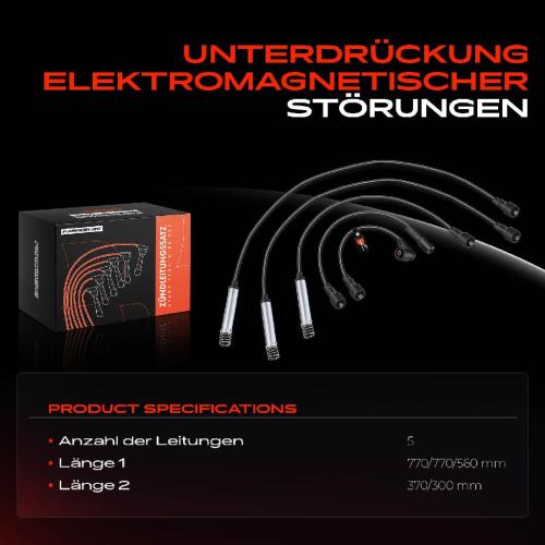 5x Zündleitungssatz Zündkabel für Opel Calibra A C89 Vectra A CC J89 Bild 5x Zündleitungssatz Zündkabel für Opel Calibra A C89 Vectra A CC J89