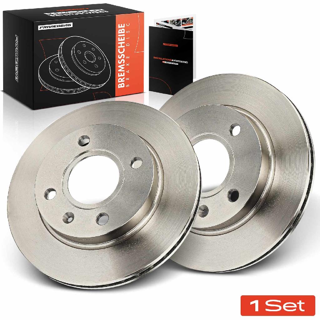 2x Bremsscheiben Vorderachse für Ford Courier Pick-up Escort Klasseic Turnier V Cabriolet 1989-2017
