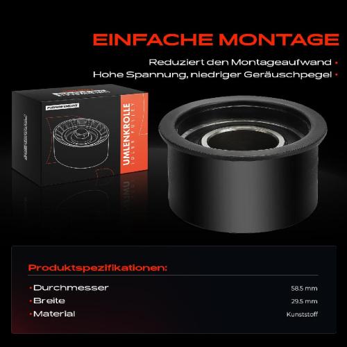 1x Umlenkrolle Führungsrolle für Opel Astra G T98 Astra H A04 Zafira T98 Bild 1x Umlenkrolle Führungsrolle für Opel Astra G T98 Astra H A04 Zafira T98