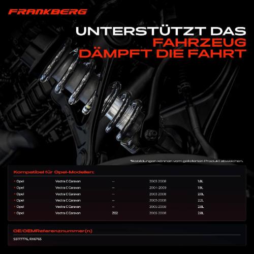 Frankberg 2x Fahrwerksfeder Hinterachse für Opel Vectra C Caravan Z02 2003-2009 Bild Frankberg 2x Fahrwerksfeder Hinterachse für Opel Vectra C Caravan Z02 2003-2009