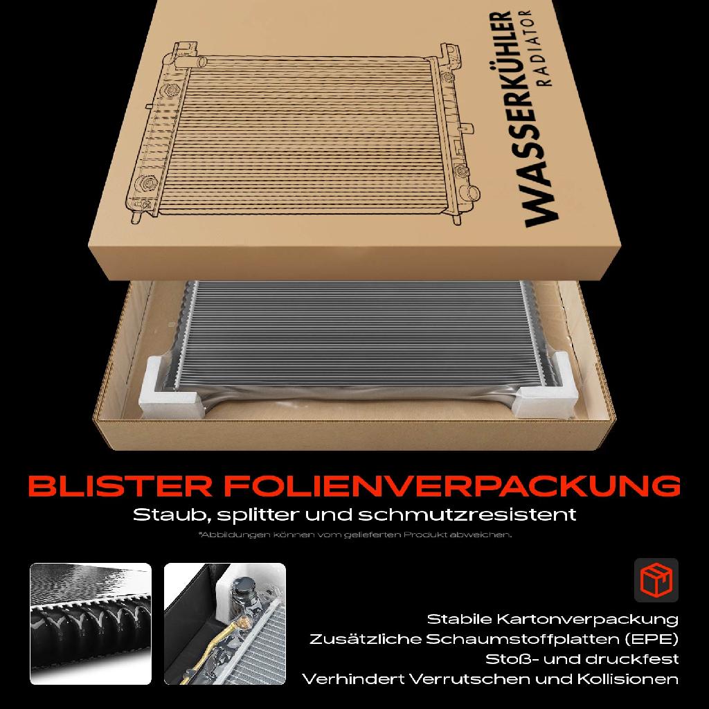 1x Kühler Wasserkühler Motorkühler für Audi A6 4F2 C6 Allroad 4FH C6 Avant 4F5 C6