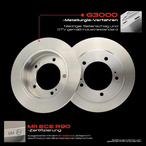 2x Bremsscheiben Vorderachse für Suzuki Jimny Geländewagen Geschlossen Offen Samurai Vitara Cabrio X-90 Bild 2x Bremsscheiben Vorderachse für Suzuki Jimny Geländewagen Geschlossen Offen Samurai Vitara Cabrio X-90