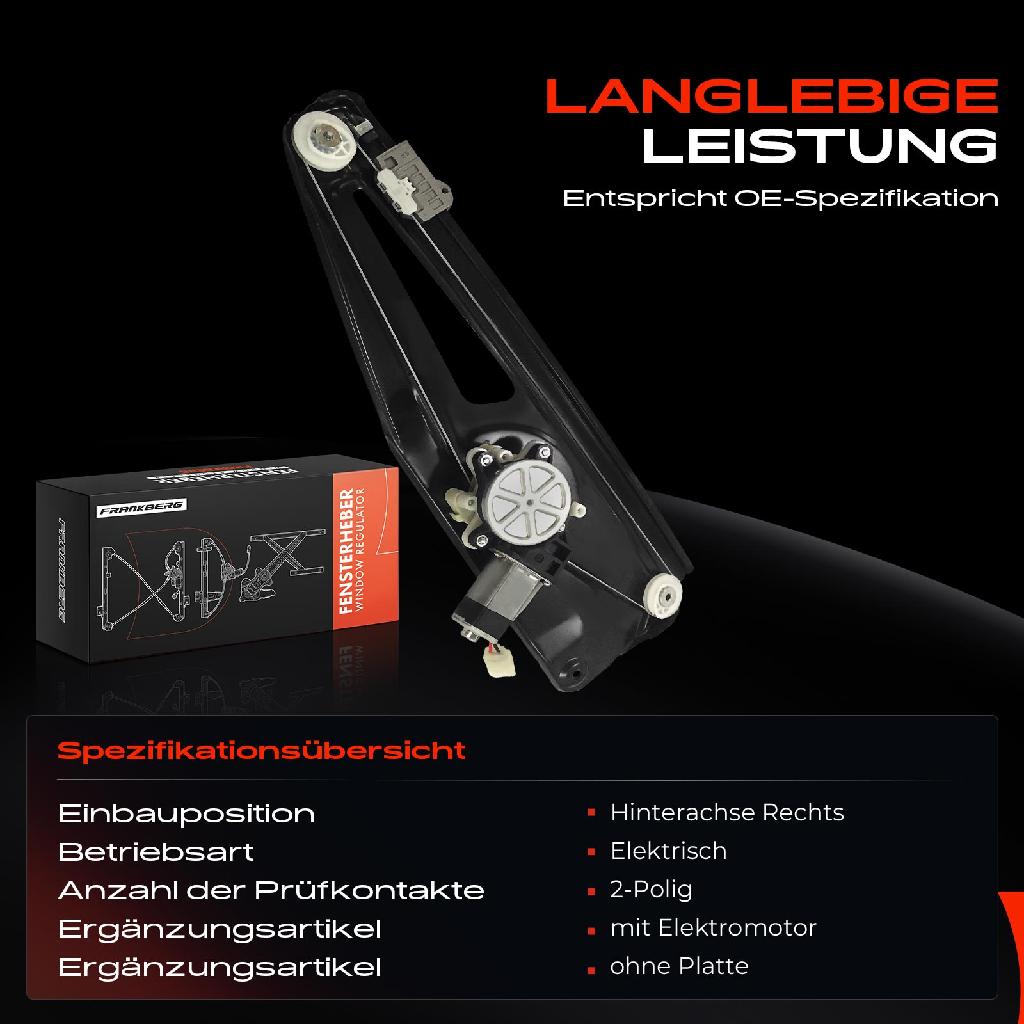 1x Fensterheber Hinten Rechts für Land Rover III LM L322 02-12