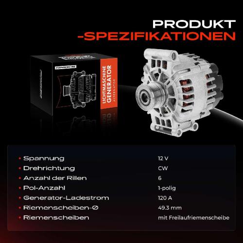 Frankberg 1x Lichtmaschine Generator für Citroën C3 C5 DS3 DS5 MINI Mini R55 R57 Peugeot Bild Frankberg 1x Lichtmaschine Generator für Citroën C3 C5 DS3 DS5 MINI Mini R55 R57 Peugeot
