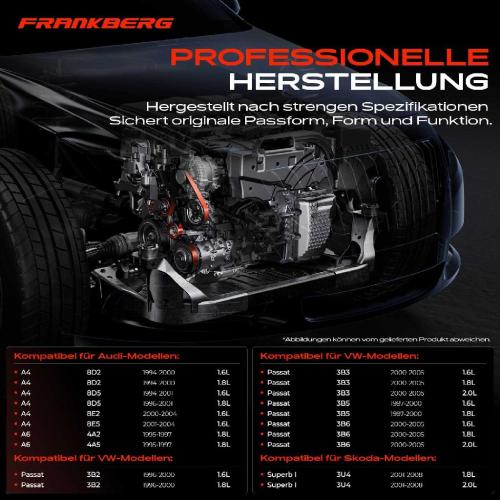 1x Umlenkrolle Führungsrolle für VW Passat 3B Audi A4 8D A6 4A 4B Skoda Bild 1x Umlenkrolle Führungsrolle für VW Passat 3B Audi A4 8D A6 4A 4B Skoda