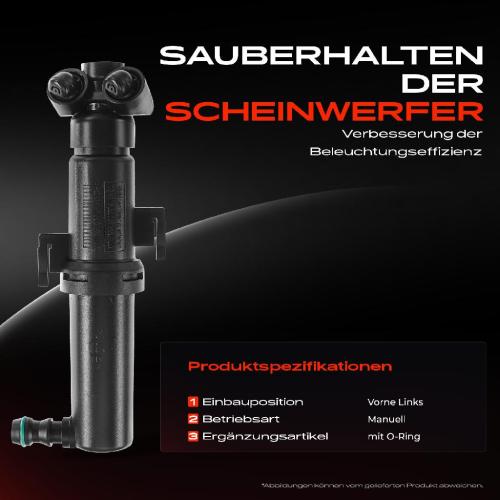 1x Scheinwerferreinigung Waschwasserdüse Vorne Links für Audi A3 8P1 8P7 8PA 08-13 Bild 1x Scheinwerferreinigung Waschwasserdüse Vorne Links für Audi A3 8P1 8P7 8PA 08-13