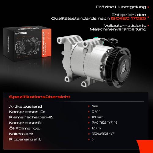 Frankberg 1x Klimakompressor für Hyundai i20 Active GB IB i20 Coupe GB 1.4L Bild Frankberg 1x Klimakompressor für Hyundai i20 Active GB IB i20 Coupe GB 1.4L