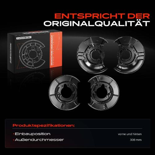 Frankberg 4x Ankerblech Bremsscheibe Vorne und Hinten für BMW 3er E36 316i 318tds Z3 1.8L Bild Frankberg 4x Ankerblech Bremsscheibe Vorne und Hinten für BMW 3er E36 316i 318tds Z3 1.8L