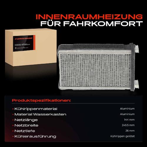 1x Wärmetauscher Innenraumheizung für BMW E90 E93 E92 E91 E81 E87 E88 E82 2004-2018 Bild 1x Wärmetauscher Innenraumheizung für BMW E90 E93 E92 E91 E81 E87 E88 E82 2004-2018