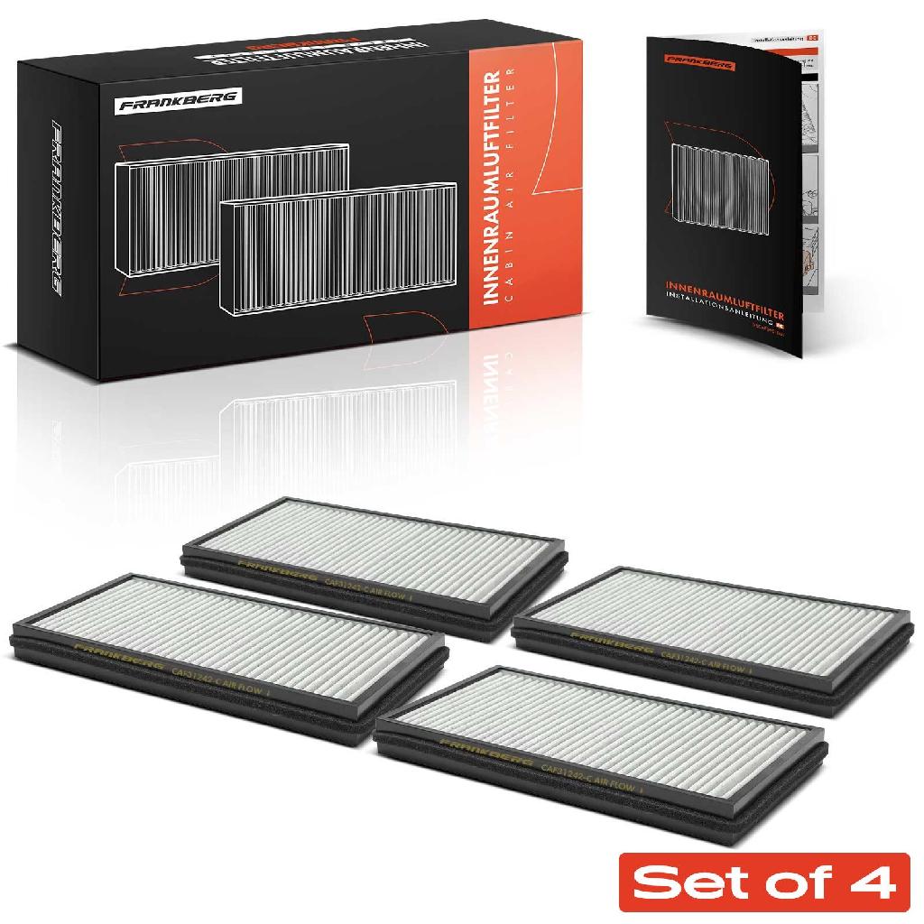4x Innenraumfilter Aktivkohle für BMW 7er E65 E66 E67 730-760 Alpina B7 Rolls