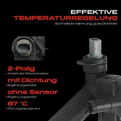 Frankberg 1x Thermostat Kühlmittel für VW Passat 362 1.4L 2.0L 2012-2014 Bild Frankberg 1x Thermostat Kühlmittel für VW Passat 362 1.4L 2.0L 2012-2014