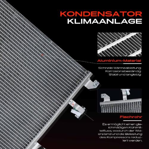 1x Kondensator Klimaanlage für Volvo S60 I 384 S80 I 184 TS XY V70 II 285 P80 SW Bild 1x Kondensator Klimaanlage für Volvo S60 I 384 S80 I 184 TS XY V70 II 285 P80 SW