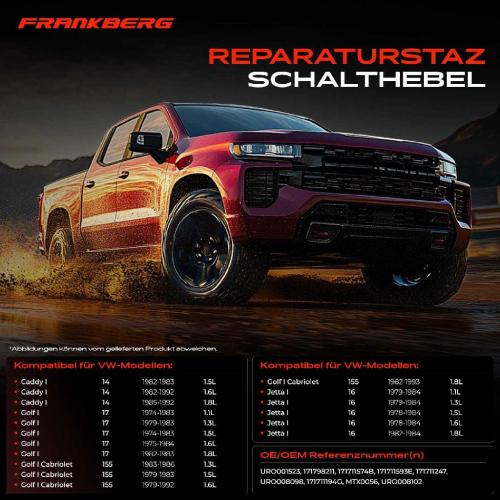 1x Reparaturstaz Schalthebel für VW Golf Caddy Jetta Scirocco 1974-1993 Bild 1x Reparaturstaz Schalthebel für VW Golf Caddy Jetta Scirocco 1974-1993