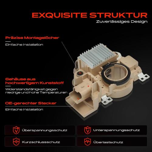 1x Lichtmaschinenregler Generatorregler für Citroën Berlingo C2 Fiat Peugeot 206 Bild 1x Lichtmaschinenregler Generatorregler für Citroën Berlingo C2 Fiat Peugeot 206