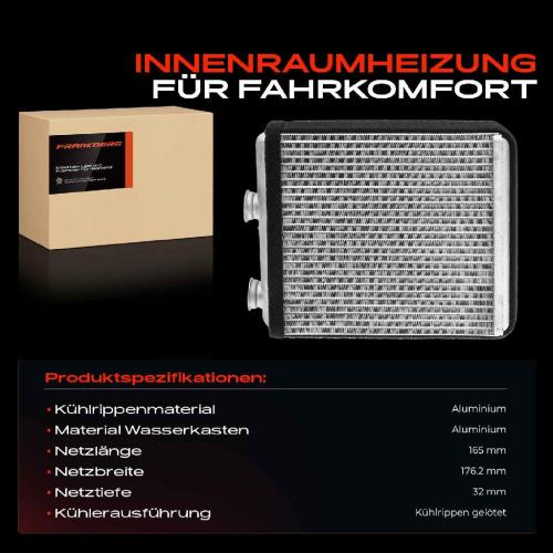 1x Wärmetauscher Innenraumheizung für Opel Meriva 1.3L-1.8L 2003-2010 Bild 1x Wärmetauscher Innenraumheizung für Opel Meriva 1.3L-1.8L 2003-2010