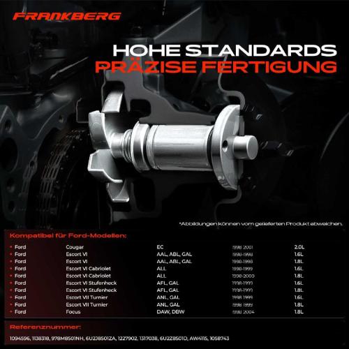 Frankberg 1x Wasserpumpe Kühlwasserpumpe für Ford Escort VI Focus Mondeo II Transit Mazda Tribute 1.6L 1.8L 2.0L Bild Frankberg 1x Wasserpumpe Kühlwasserpumpe für Ford Escort VI Focus Mondeo II Transit Mazda Tribute 1.6L 1.8L 2.0L