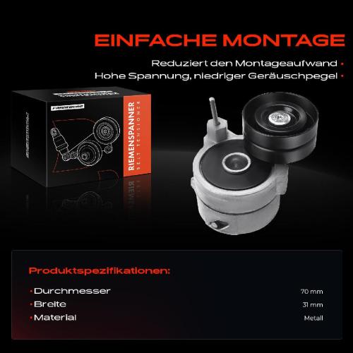 1x Spannrolle Riemenspanner für VW Touareg 7L Phaeton Audi A8 2002-2006 3.7L 4.2L Bild 1x Spannrolle Riemenspanner für VW Touareg 7L Phaeton Audi A8 2002-2006 3.7L 4.2L