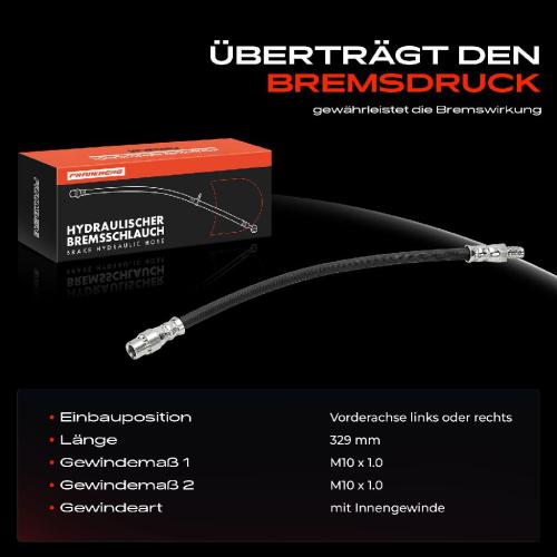1x Bremsschlauch Bremsschläuche Vorderachse Links oder Rechts für Dacia Logan Sandero Renault Rapid Lada Bild 1x Bremsschlauch Bremsschläuche Vorderachse Links oder Rechts für Dacia Logan Sandero Renault Rapid Lada