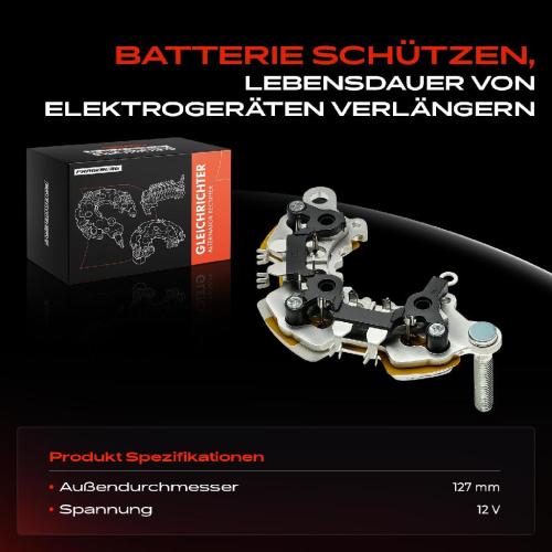 1x Gleichrichter Generator für Opel Astra H Caravan GTC Combo Tour Corsa Bild 1x Gleichrichter Generator für Opel Astra H Caravan GTC Combo Tour Corsa