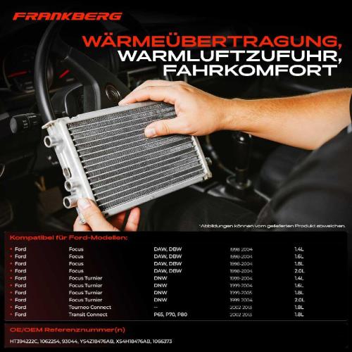 1x Wärmetauscher Innenraumheizung für Ford Focus DAW DBW DNW DFW Tourneo Transit Bild 1x Wärmetauscher Innenraumheizung für Ford Focus DAW DBW DNW DFW Tourneo Transit