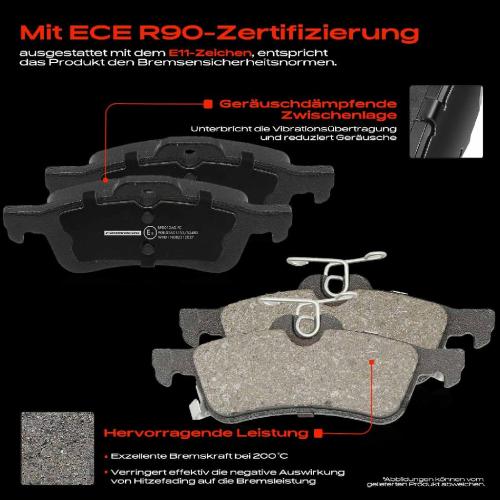 Frankberg 4x Bremsbeläge Hinterachse für Daihatsu Charade VIII Toyota Yaris Kasten/Schrägheck 2005-2025 Bild Frankberg 4x Bremsbeläge Hinterachse für Daihatsu Charade VIII Toyota Yaris Kasten/Schrägheck 2005-2025