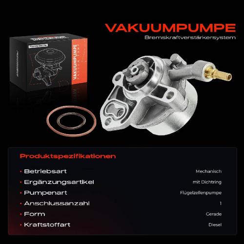 1x Unterdruckpumpe für Citroën C4 I DC Fiat Scudo Peugeot 206 SW Suzuki Bild 1x Unterdruckpumpe für Citroën C4 I DC Fiat Scudo Peugeot 206 SW Suzuki