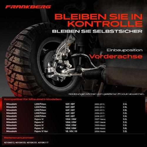 1x Querlenker Vorderachse für Mitsubishi L200/Triton Pritsche/Fahrgestell Pajero IV Van 2.8L Bj ab 2005 Bild 1x Querlenker Vorderachse für Mitsubishi L200/Triton Pritsche/Fahrgestell Pajero IV Van 2.8L Bj ab 2005
