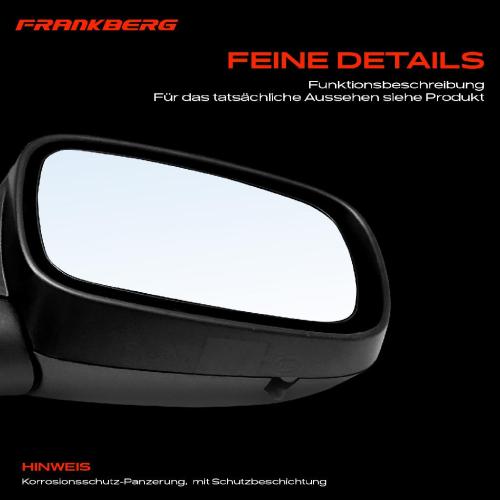 Frankberg 1x Außenspiegel Rechts für Renault Megane II BM0/1 CM0/1 KM0/2 KM0/1 LM0/1 Bild Frankberg 1x Außenspiegel Rechts für Renault Megane II BM0/1 CM0/1 KM0/2 KM0/1 LM0/1