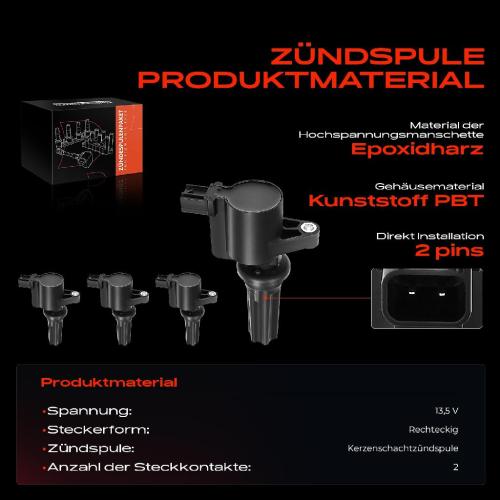 4x Zündmodul Zündspule für Jaguar S-Type X200 3.0L 2000-2002 Bild 4x Zündmodul Zündspule für Jaguar S-Type X200 3.0L 2000-2002