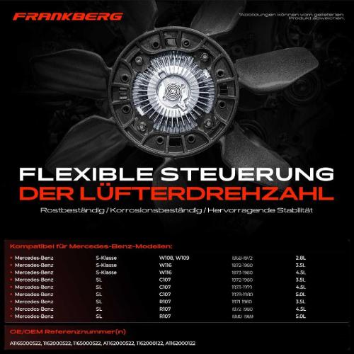 1x Lüfterkupplung Kühlerlüfte für Mercedes-Benz S-Klasse W108 W109 W116 Bild 1x Lüfterkupplung Kühlerlüfte für Mercedes-Benz S-Klasse W108 W109 W116
