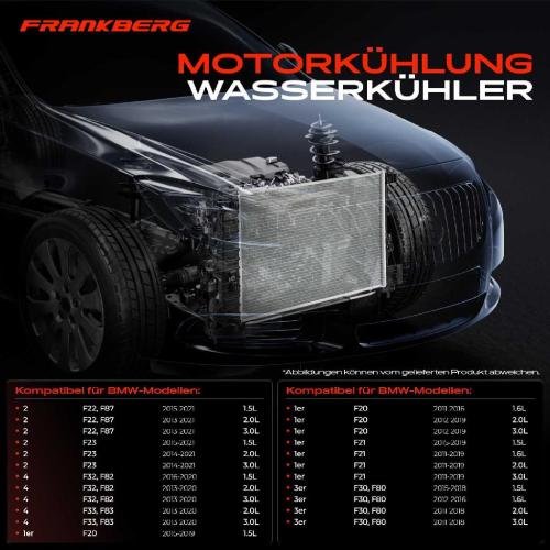 1x Kühler Wasserkühler Motorkühler für BMW 1er F20 F21 2 Cabriolet F23 3er F30 F80 Bild 1x Kühler Wasserkühler Motorkühler für BMW 1er F20 F21 2 Cabriolet F23 3er F30 F80