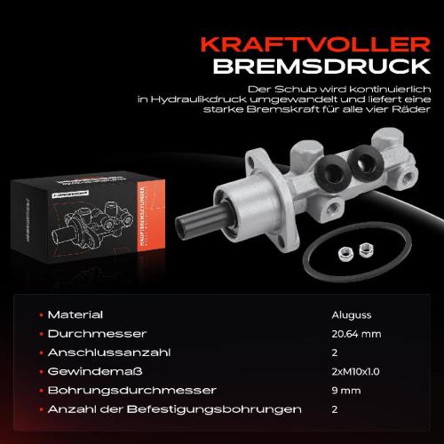 1x Hauptbremszylinder Bremszylinder für Renault Megane I BA0/1 EA0/1 DA0/1 1.4L-2.0L Bild 1x Hauptbremszylinder Bremszylinder für Renault Megane I BA0/1 EA0/1 DA0/1 1.4L-2.0L