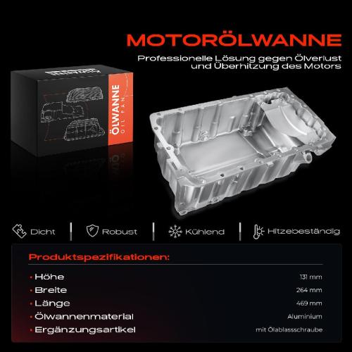 Frankberg 1x Ölwanne Motorölwanne für Citroën C4 C5 Ford Focus Peugeot 307 308 Volvo S40 II 2003-2018 2.0L Bild Frankberg 1x Ölwanne Motorölwanne für Citroën C4 C5 Ford Focus Peugeot 307 308 Volvo S40 II 2003-2018 2.0L