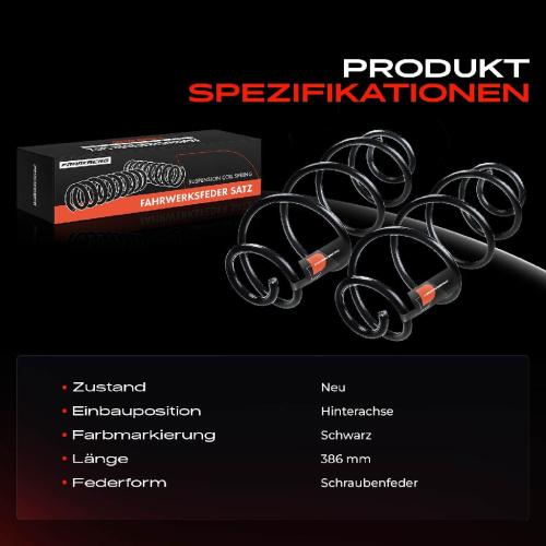 2x Fahrwerksfeder Hinterachse für Citroën C4 Picasso Peugeot 308 SW 2 L4 LC LJ LR LX Bj ab 2013 Bild 2x Fahrwerksfeder Hinterachse für Citroën C4 Picasso Peugeot 308 SW 2 L4 LC LJ LR LX Bj ab 2013
