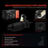 1x Waschwasserpumpe Scheibenreinigung Vorne für Mercedes-Benz W245 W204 C204 W212
